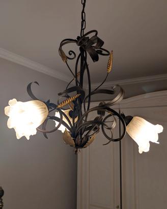 Tris Illuminazione lampadario + lampade