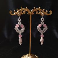 Orecchini Vintage Ceramica Sicilia pietre naturali