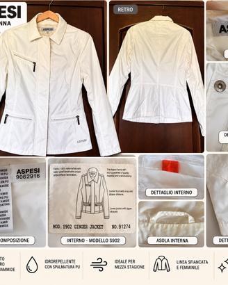 ASPESI, giubbino donna impermeabile. Ginger Jacket