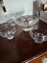 set 4 bicchieri e ciottola vintage