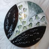 piatto concavo in terracotta bianca 