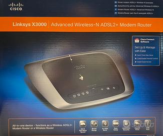 Cisco lynksys X3000 Wireless-N ADSL2+ Modem Router