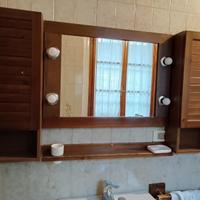 Specchio bagno con armadietti