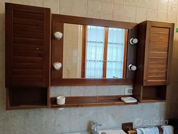 Specchio bagno con armadietti