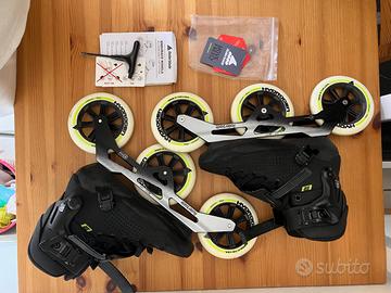 Rollerblade e2 pro 125, pattini 3 ruote, tg:eu40