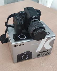 Pentax K70 + 3 ottiche + borsa