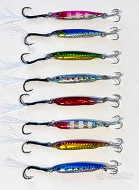 Serie di 8 metal jig 20gr multicolore