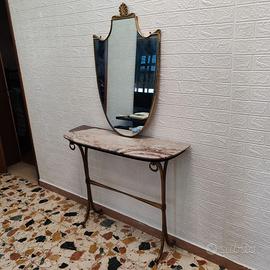 Consolle con specchio vintage per ingresso