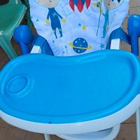 seggiolone piku astronauta con vassoio regolabile 