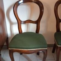 Stupende sedie d'epoca restaurate a nuovo