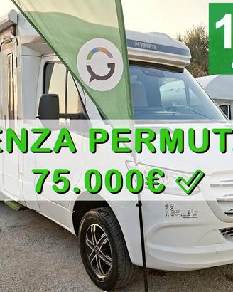 CAMPER HYMER MERCEDES SEMINTEGRALE SEMIDINETTE LET