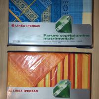 2x Completi copripiumino MATRIM. ipersan, nuovi