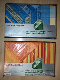 2x Completi copripiumino MATRIM. ipersan, nuovi