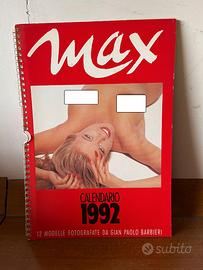 CALENDARIO MAX 1992 - 12 modelle