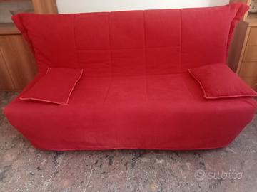 divano letto matrimoniale  rosso
