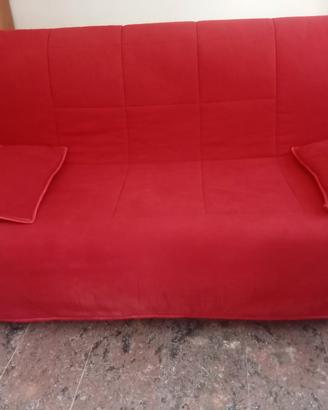 divano letto matrimoniale  rosso