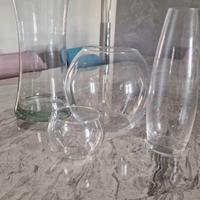 vasi di vetro varie misure