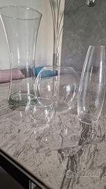 vasi di vetro varie misure