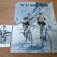 Fausto Coppi Bartali Locandina e Cartolina vintage
