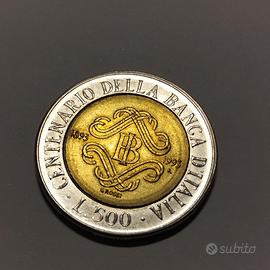 500 LIRE CENTENARIO BANCA D'ITALIA