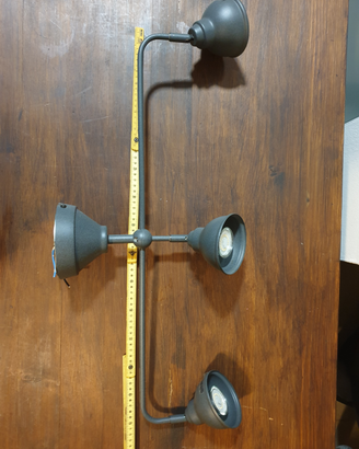 Plafoniera con 3 LED direzionabili