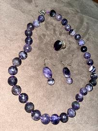 SET DI GIOIELLI  IN AMETISTA