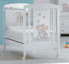 Lettino "Dolce miele" Azzurra Design con materasso