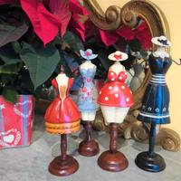 Set di Manichini Vintage per Arredo o Porta Gioie