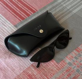 2 paia di occhiali da sole neri nuovi