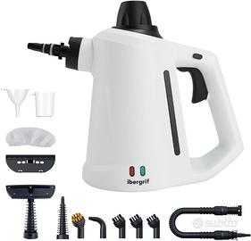 Pulitore a Vapore Ibergrif 1050W + 12 Accessori