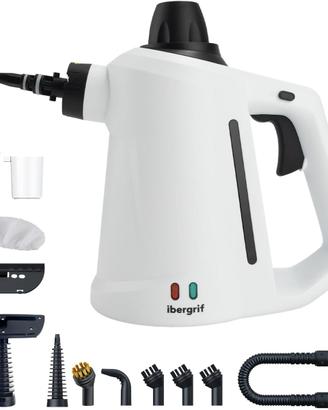 Pulitore a Vapore Ibergrif 1050W + 12 Accessori