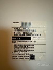 IMac con tastiera e mouse late 2013