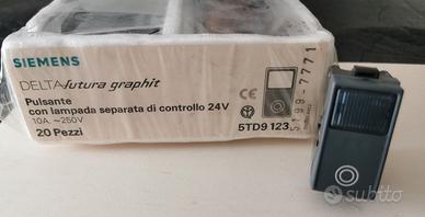SIEMENS DELTA FUTURA -PULSANTE CON LAMPADA 5TD9123