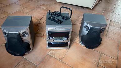 Impianto stereo vintage Philips FW545C con casse