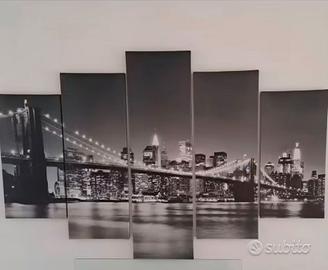 QUADRO SU TELA 5 PANNELLI