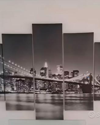 QUADRO SU TELA 5 PANNELLI