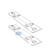 SET TARGHE PORTA CROMATE