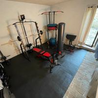 HOME GYM Palestra Completa Cavi Panca Boxe Pesi !