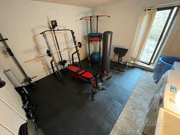 HOME GYM Palestra Completa Cavi Panca Boxe Pesi !