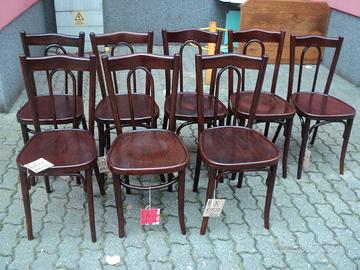 sedie thonet con archetto 8 pezzi
