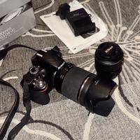Nikon D3200 con 2 obiettivi TAMRON 18-200 + 15-55
