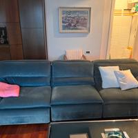 SET DIVANI TESSUTO VELLUTO