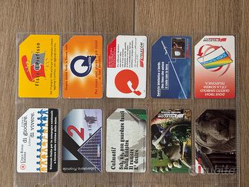 Lotto schede telefoniche rare anni 90