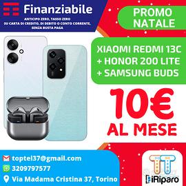 PROMO NATALE: Xiaomi 13C + Honor 200 Lite + Buds 