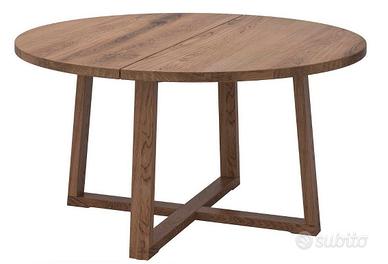 Tavolo Ikea in legno rotondo