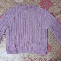 Maglione Lavorato a Trecce Stile Cozy