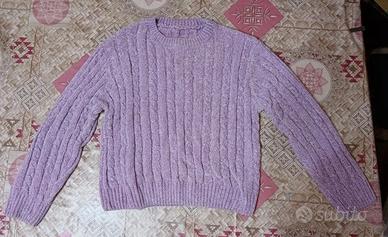Maglione Lavorato a Trecce Stile Cozy