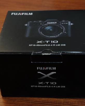 SOLO scatola originale Fujifilm X-T10 con manuale