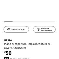 Scrivania ikea  o ingresso o piano di lavoro