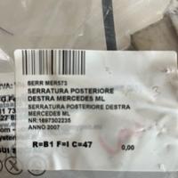 Serratura posteriore Mercedes ML